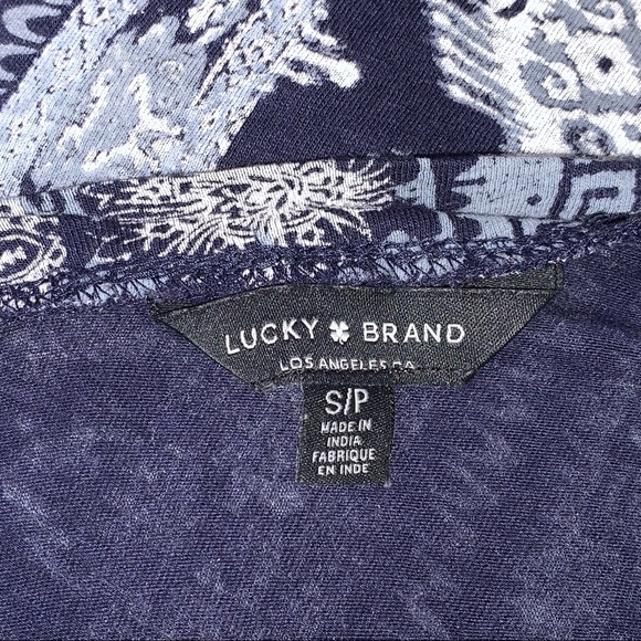 Lucky Brand V-neck Top with Balloon Sleeves - Picture 5 of 6